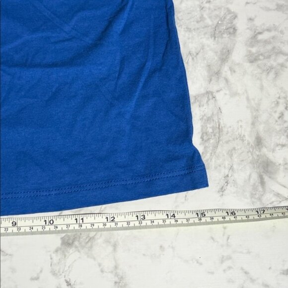 Soffe Blue V-Neck Women's Top Size Small - Picture 6 of 7